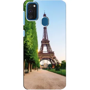 Чохол Ейфелева Вежа Samsung Galaxy A21s - (AlphaPrint) (Дорога до Парижу)