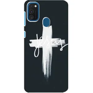 Чехол для Samsung Galaxy A21s (AlphaPrint) - (Христианские) (Иисус)