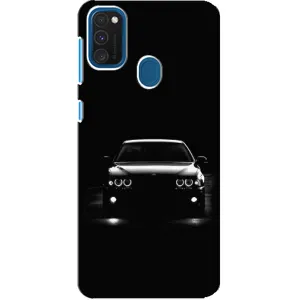 Чехол для Самсунг А21с - с принтом БМВ (AlphaPrint) (Машина BMW)