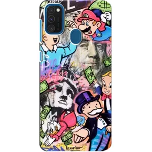 Чохли з крутими принтами для Samsung Galaxy A21s - (PREMIUMPrint) (Monopoly man)