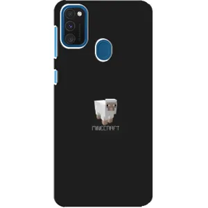 Чехол Майнкрафт на Samsung Galaxy A21s (AlphaPrint) Minecraft (Овечка Майнкрафт)