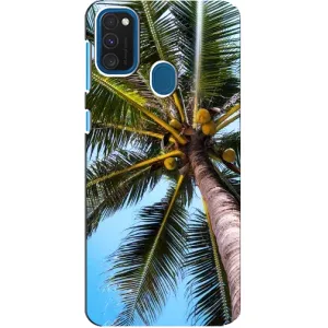 Силіконовий чохол з КАРТИНКАМИ літо для Samsung Galaxy A21s (AlphaPrint) (Пальма)