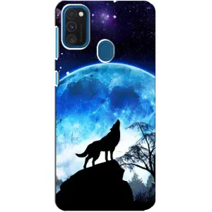 Захисні чохли для Самсунг Галаксі Е21с (AlphaPrint) (ХІТ продаж) ВОВК (Вовк на місяць)