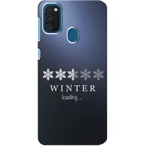 Зимні Чохли для Самсунг Галаксі Е21с - прозорий фон (Winter loading)