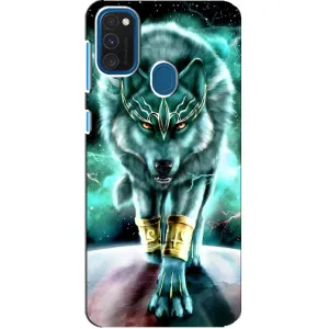 Захисні чохли для Самсунг Галаксі Е21с (AlphaPrint) (ХІТ продаж) ВОВК (Яскравий вовк)