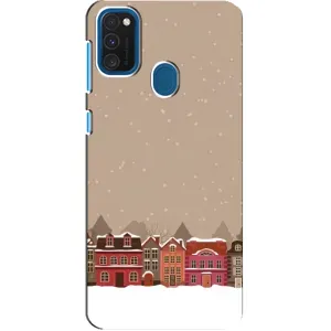 Новорічні, Святкові Чохли для Samsung Galaxy A21s - 2024 год (Зимове місто)
