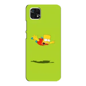 Чехол с Симпсонами для Samsung Galaxy A22 5G (VPrint) (Барт Симпсон)