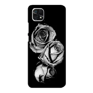 Чохол з картинкою (Стильні) Самсунг Гелексі А22 5ДЖи - (AlphaPrint) (Чорна троянда)
