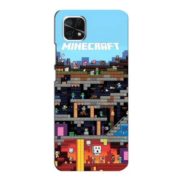 Чохол з принтом «фон Minecraft» для Samsung Galaxy A22 5G Чохол з принтом «фон Minecraft» для Samsung Galaxy A22 5G