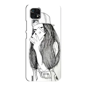 Чохол з друком для Samsung Galaxy A22 5G - (Мода) (AlphaPrint) (Фото дівчини)
