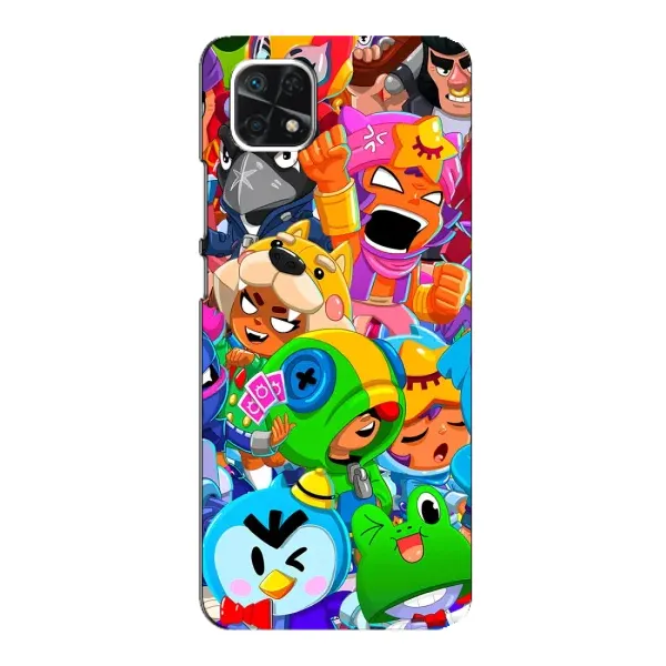 Чехол с принтом «герои Бравл Старс» для Samsung Galaxy A22 5G