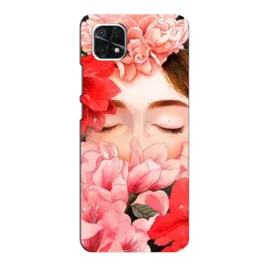 Чехлы (ART) Цветы на Samsung Galaxy A22 5G (VPrint) (Очі в квітах)