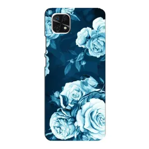 Чехлы (ART) Цветы на Samsung Galaxy A22 5G (VPrint) (Блактині бутони)