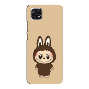 Чехол с Лабубу на Samsung Galaxy A22 5G (Bored Ape в красном)