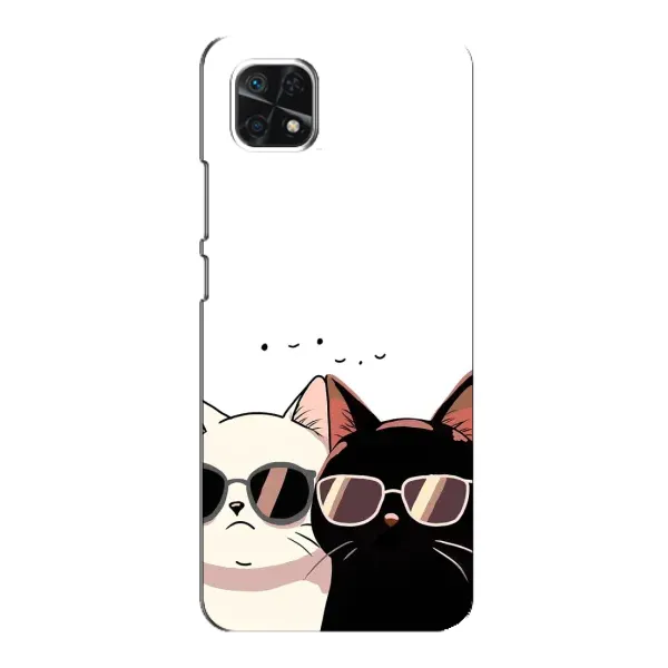 Чехол с принтом «Коты в очках» для Samsung Galaxy A22 5G Чехол с принтом «Коты в очках» для Samsung Galaxy A22 5G