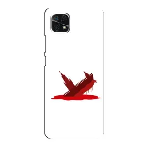 Чехол с принтом (Русский корабль...) для Самсунг Гелексі А22 5ДЖи (AlphaPrint) (Кремлівський Корабель)