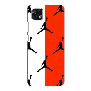 Чохли для Samsung Galaxy A22 5G - з картинкою JORDAN (AlphaPrint) (Лого Джордан)