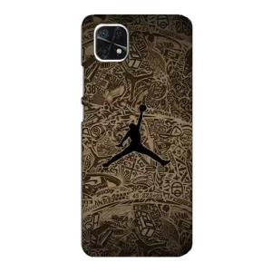 Чохли для Samsung Galaxy A22 5G - з картинкою JORDAN (AlphaPrint) (Logo Jordan)