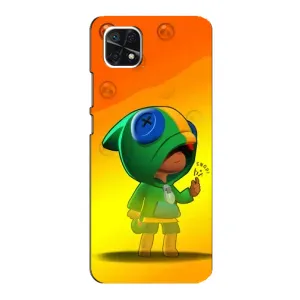 Чехол для Samsung Galaxy A22 5G Бравл Старс (VPrint) (Хлопчик Леон)