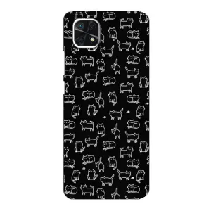 Чохол з принтом для Samsung Galaxy A22 5G (AlphaPrint) Модні коти (Маленькі котики)