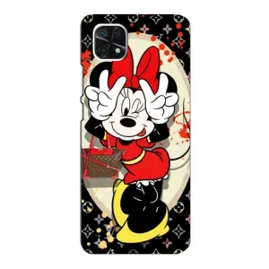 Чехол Disney Mouse Samsung Galaxy A22 5G (PREMIUMPrint) (Минни peace)