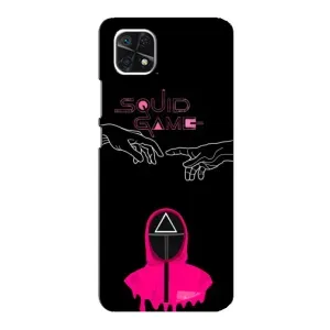Чехол Гра в кальмара для Samsung Galaxy A22 5G (Минимализм Игра кальмара)