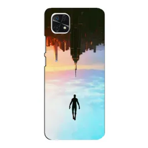 Чохол з людиною павуком для Samsung Galaxy A22 5G - (AlphaPrint) (Людина павук)