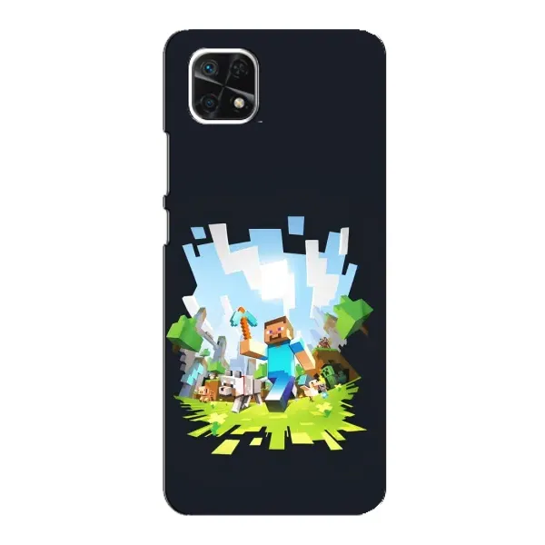 Чохол з принтом «персонажі Minecraft» для Samsung Galaxy A22 5G Чохол з принтом «персонажі Minecraft» для Samsung Galaxy A22 5G