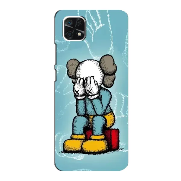 Чехол с принтом «Плач Bearbrick» для Samsung Galaxy A22 5G Чехол с принтом «Плач Bearbrick» для Samsung Galaxy A22 5G