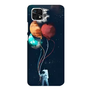 Космічні Чохли для Самсунг Гелексі А22 5ДЖи (VPrint) (Планети кульки)