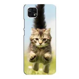 Чохли з Котиками для Samsung Galaxy A22 5G (VPrint) (Прижок кота)
