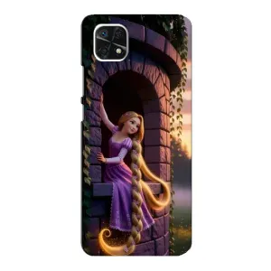 Чехол Рапунцель для Samsung Galaxy A22 5G (Рапунцель на башне)