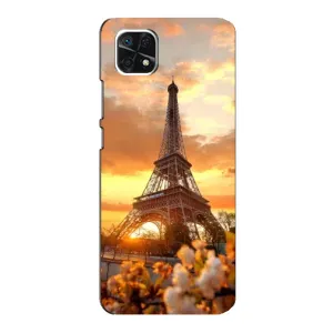 Чохол Ейфелева Вежа Samsung Galaxy A22 5G - (AlphaPrint) (Сонячня вежа)