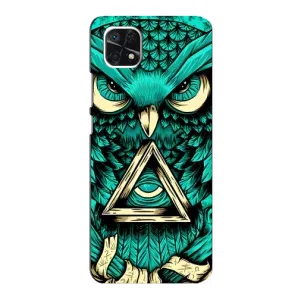 Чохол з пташками на Samsung Galaxy A22 5G (VPrint) (Сова з оком)