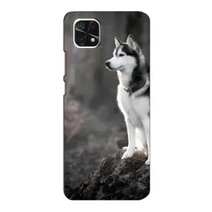 Чохол з Хаскі Samsung Galaxy A22 5G - (AlphaPrint) (Вірний собака)
