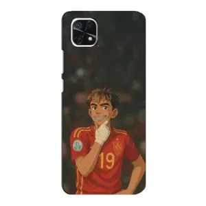 Чехол с футболистом Ламин Ямаль Samsung Galaxy A22 5G (Ямаль аниме)