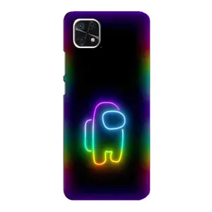 Чехол Амонг Ас для Samsung Galaxy A22 5G (AlphaPrint) (Яркий скин)