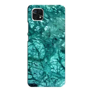 Мраморний чехол на Samsung Galaxy A22 5G (VPrint) (Зелений мрамор)