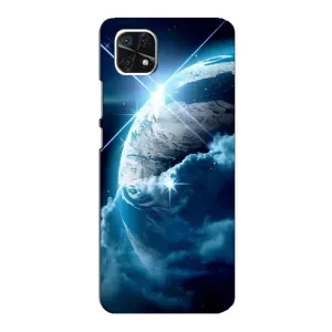Космічні Чохли для Самсунг Гелексі А22 5ДЖи (VPrint) (Земля з космоса)
