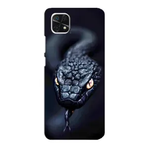 Чохол з картинкою 'Хижаки' для Samsung Galaxy A22 5G (Чорна змія)