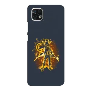 Naruto Anime Чохли для Самсунг Гелексі А22 5ДЖи (AlphaPrint) (золотий Наруто)