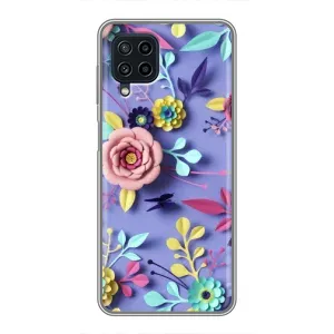 Чехлы с Цветами для Samsung Galaxy A22 (VPrint) (Цветочный дизайн)