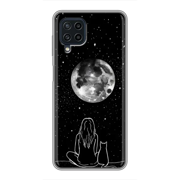 Чохол з принтом «Дівчина з котом» для Samsung Galaxy A22 Чохол з принтом «Дівчина з котом» для Samsung Galaxy A22