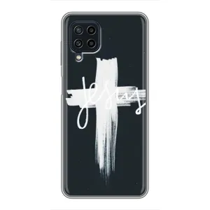 Чехол для Samsung Galaxy A22 (AlphaPrint) - (Христианские) (Иисус)