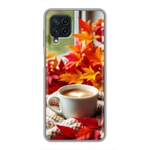 Чохол з унікальним дизайном 'Осінь з кавою' для Samsung Galaxy A22