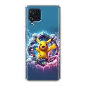 Чохол з Пікачу на Samsung Galaxy A22 (Лого Пікачу)