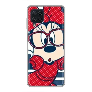 Эксклюзивный чехол для Samsung Galaxy A22 (AlphaPrint - Мультяшные) (Маус в очках)