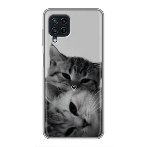 Чохол з малюнком кіт на Samsung Galaxy A22 (Пара котів)