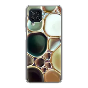 Мраморний чехол на Samsung Galaxy A22 (VPrint) (Радужний Мрамор)