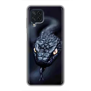 Чохол з картинкою 'Хижаки' для Samsung Galaxy A22 (Чорна змія)